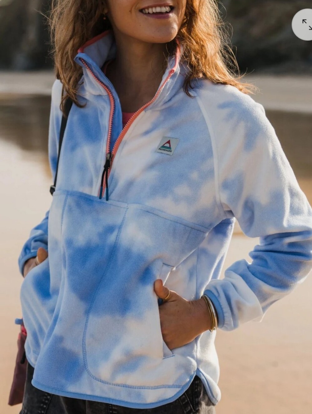 Passenger Sorel Half-Zip Polar Fleece Sweater - Clouds